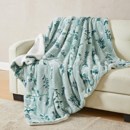 X Velvet Plush Sherpa Luxury Bed Blanket - Kinsley Collection