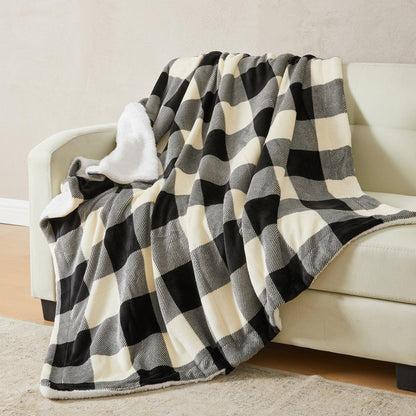 X Velvet Plush Sherpa Luxury Bed Blanket - Kinsley Collection