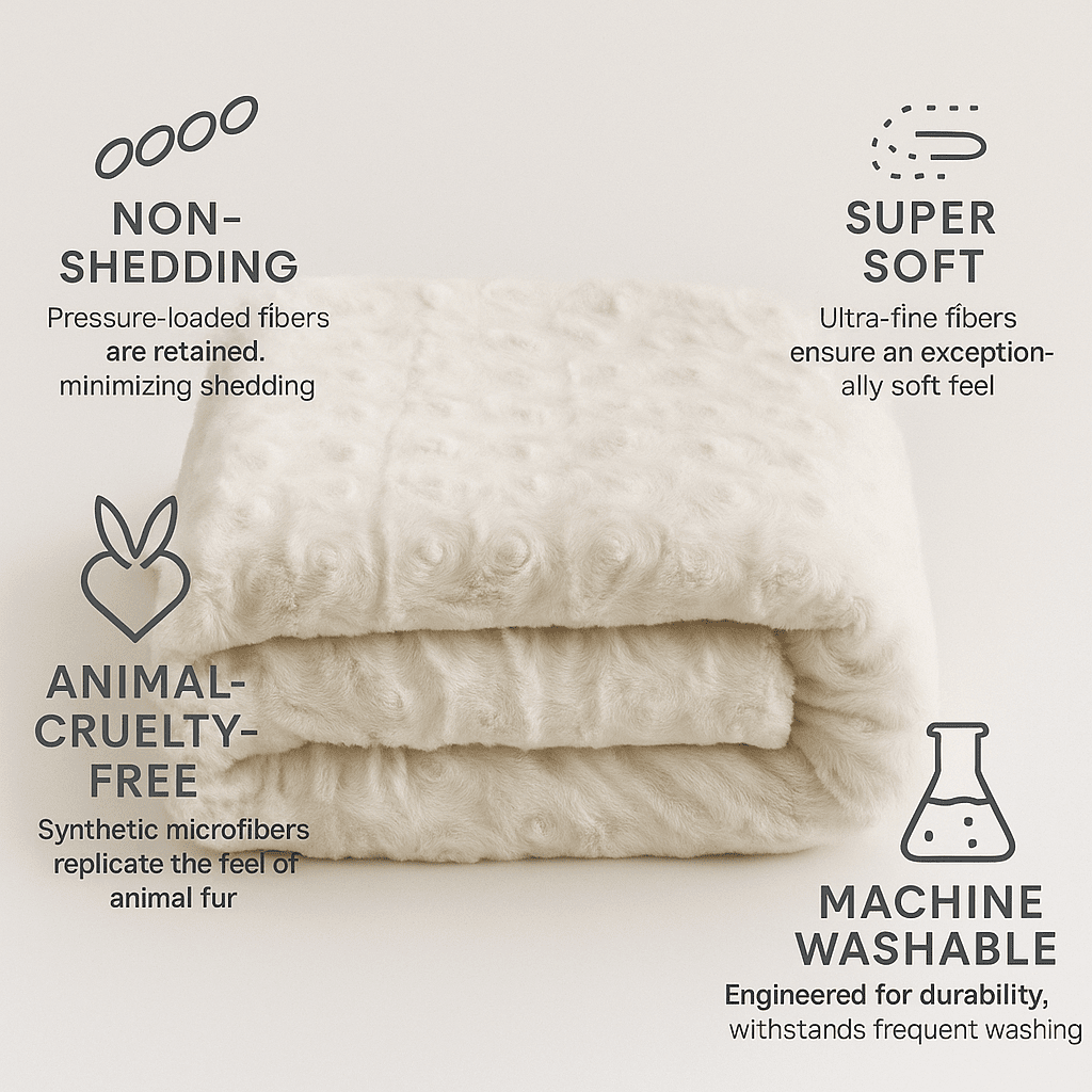 X DaDa Bedding Luxury White Roses Fluffy Soft Throw Blanket
