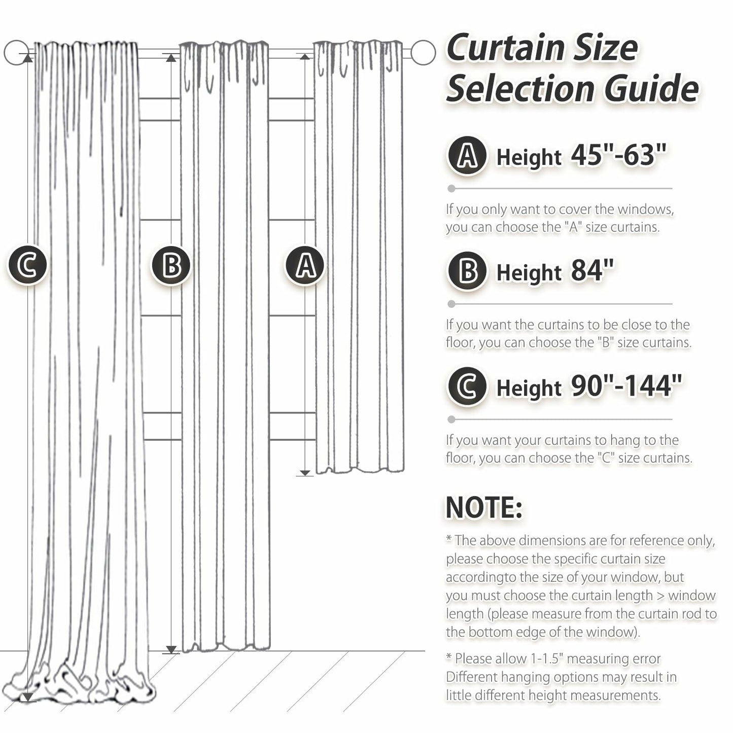 X 63in Blackout Linen Curtains 2 Panels Dusty Blue 52x63in