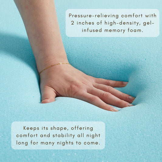X 2-Inch Gel Memory Foam Mattress Topper
